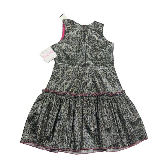 Girls Zoe Animal Print Dress Size 7 - Picture 2 of 5